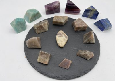 Assorted healing crystals and minerals